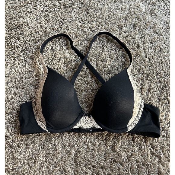 SOMA 34A BRA Black With LACE Convertible Straps J24 - Picture 1 of 7